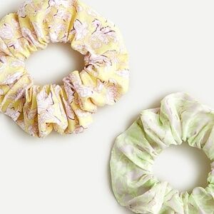 J. Crew Wide Printed Hair  Scrunchie Set